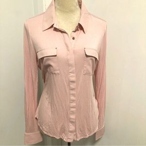 White House Black Market soft pink top
